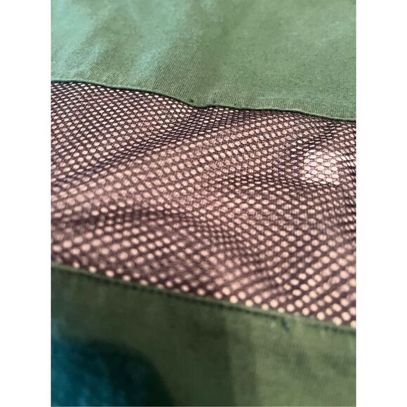 Vintage Nike Tee Mesh Overlay Green XL Gray Tag - Picture 3 of 6